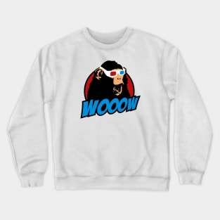 3d amazed ape Crewneck Sweatshirt